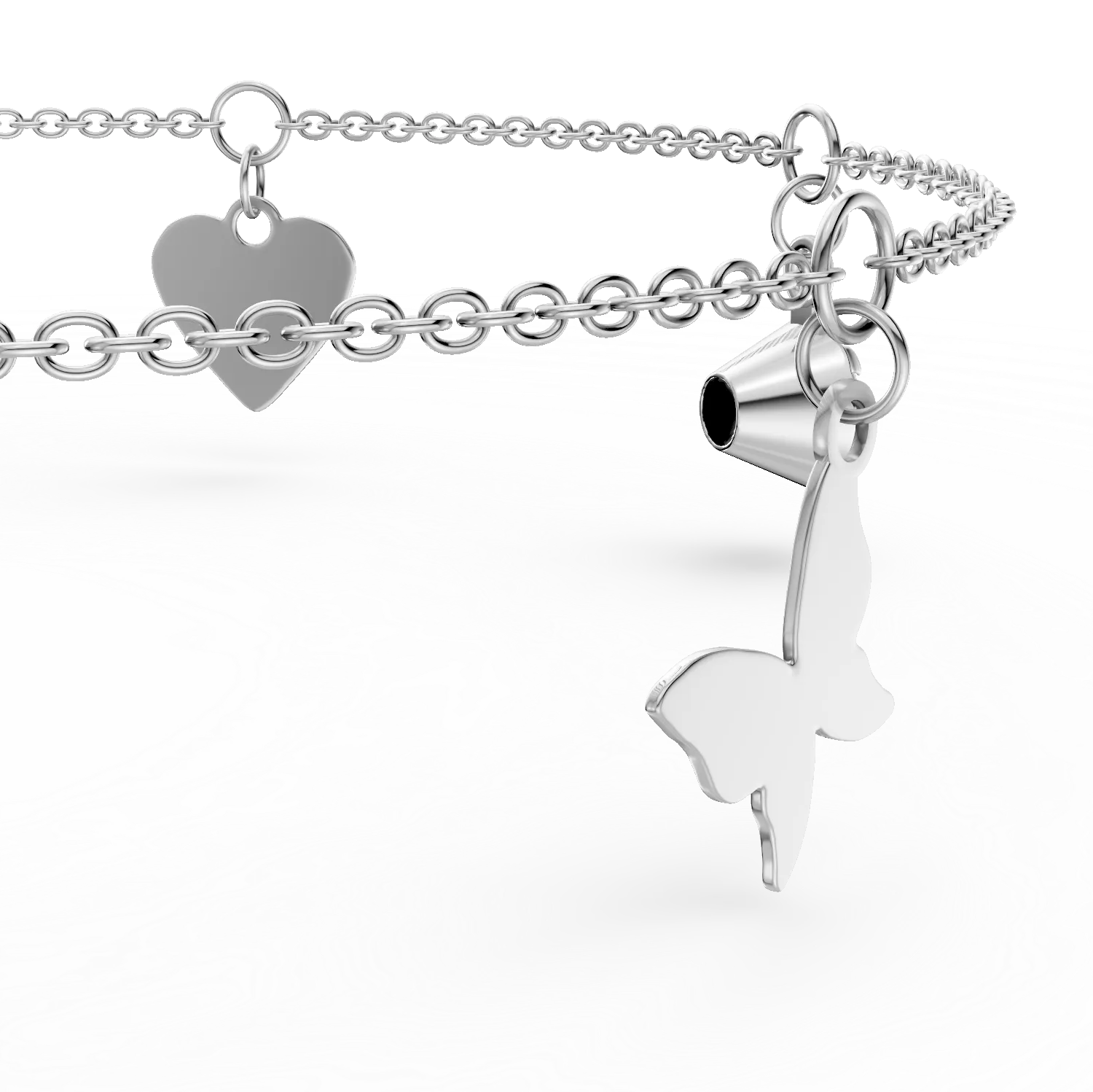Yellow gold bracelet with zirconia
