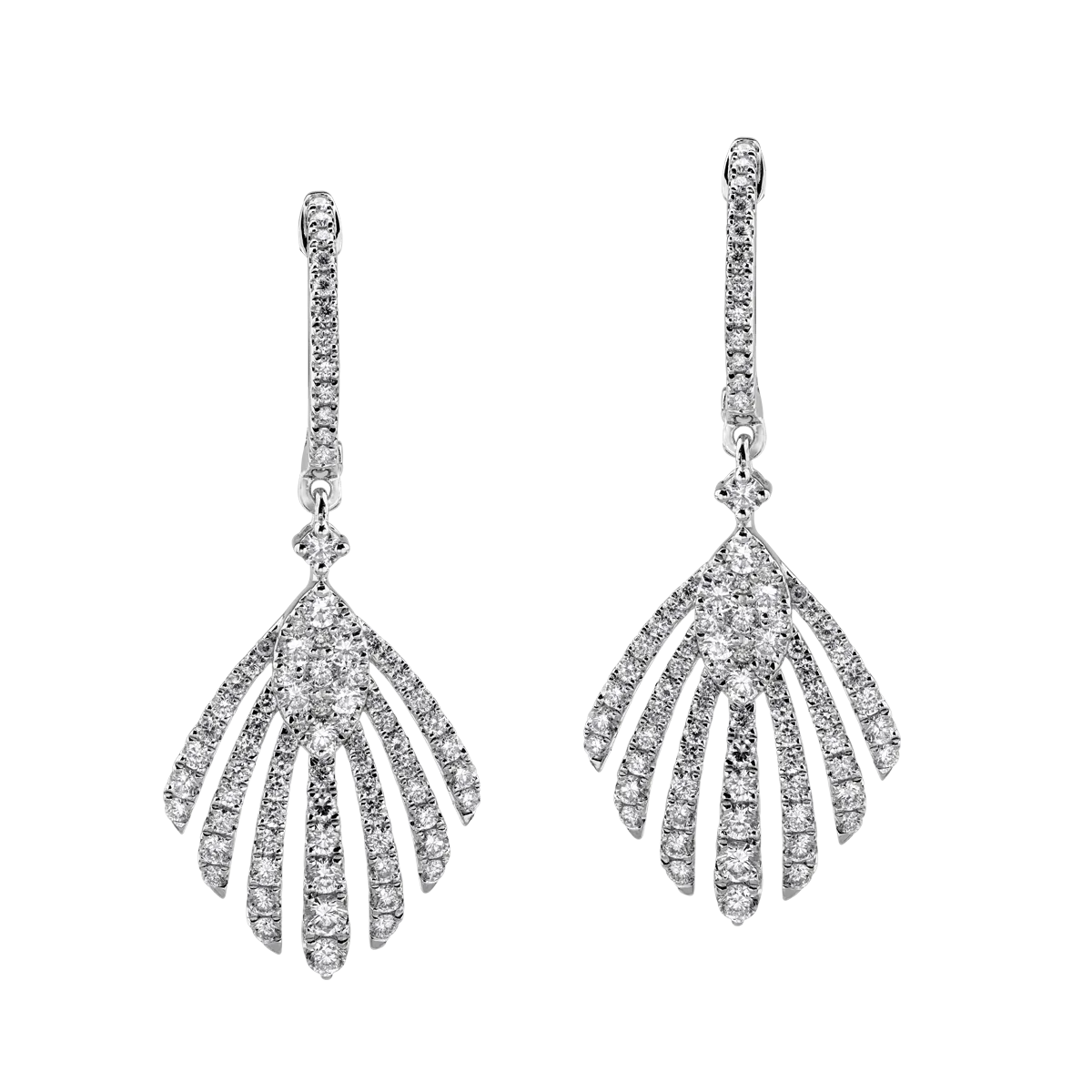 Kolczyki z białego złota z 1.6ct diamentami-179477