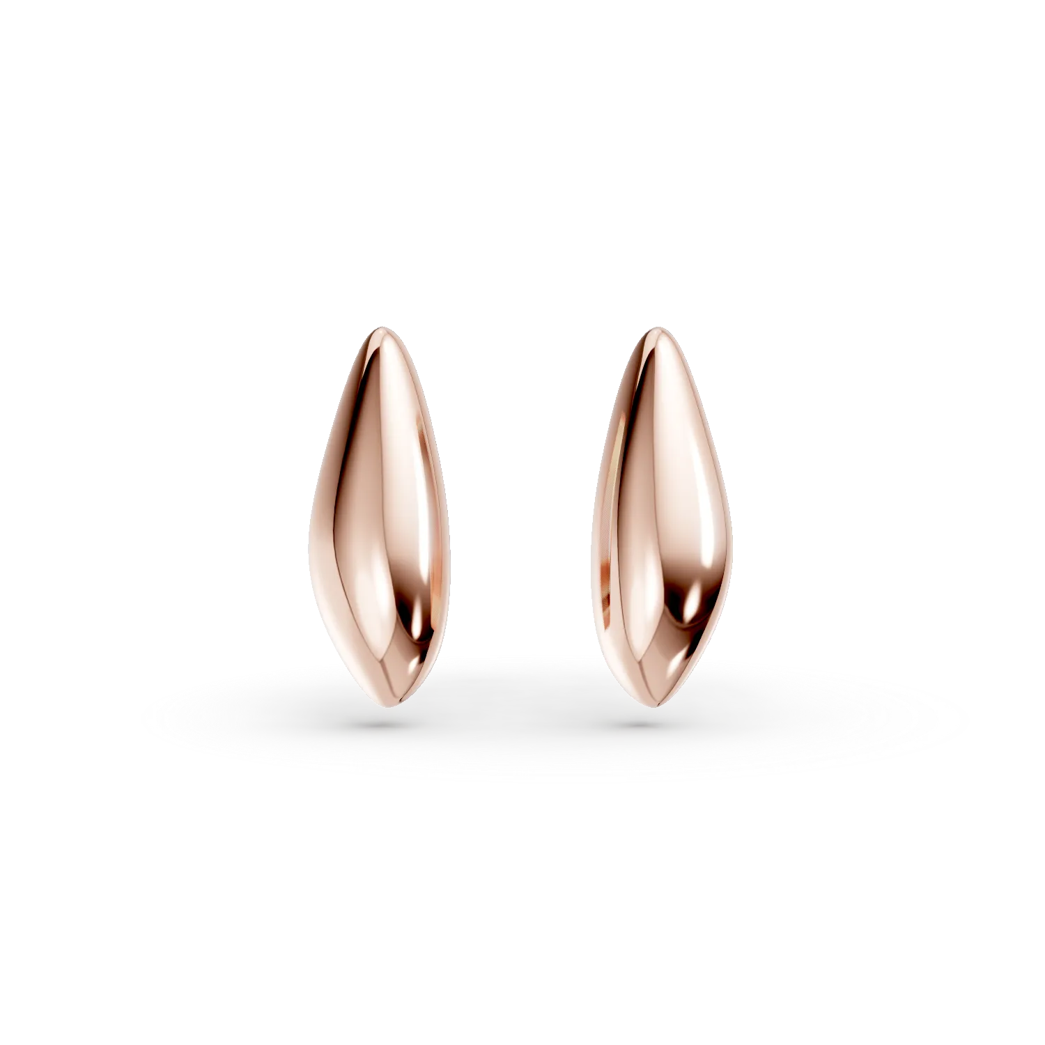 Rose gold minimalist earrings