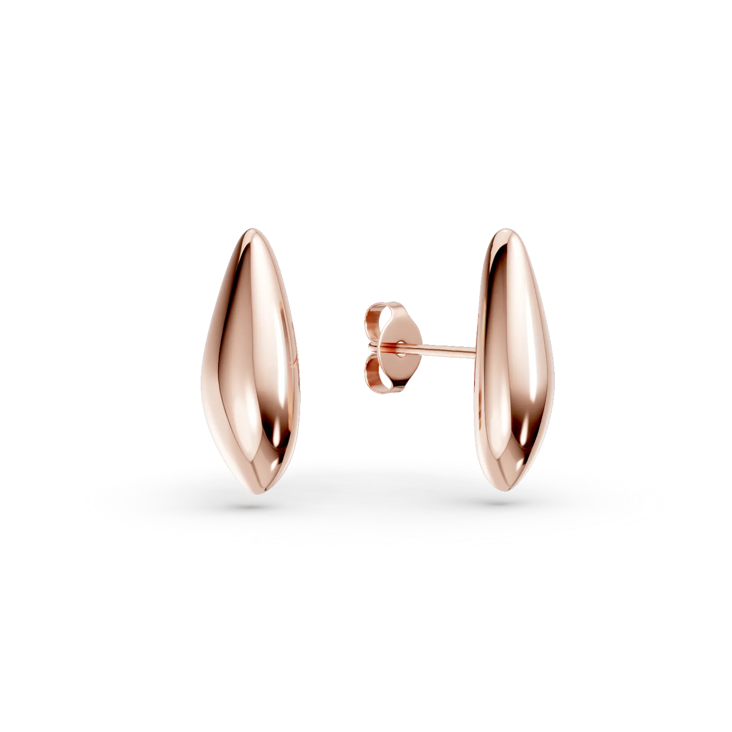 Rose gold minimalist earrings