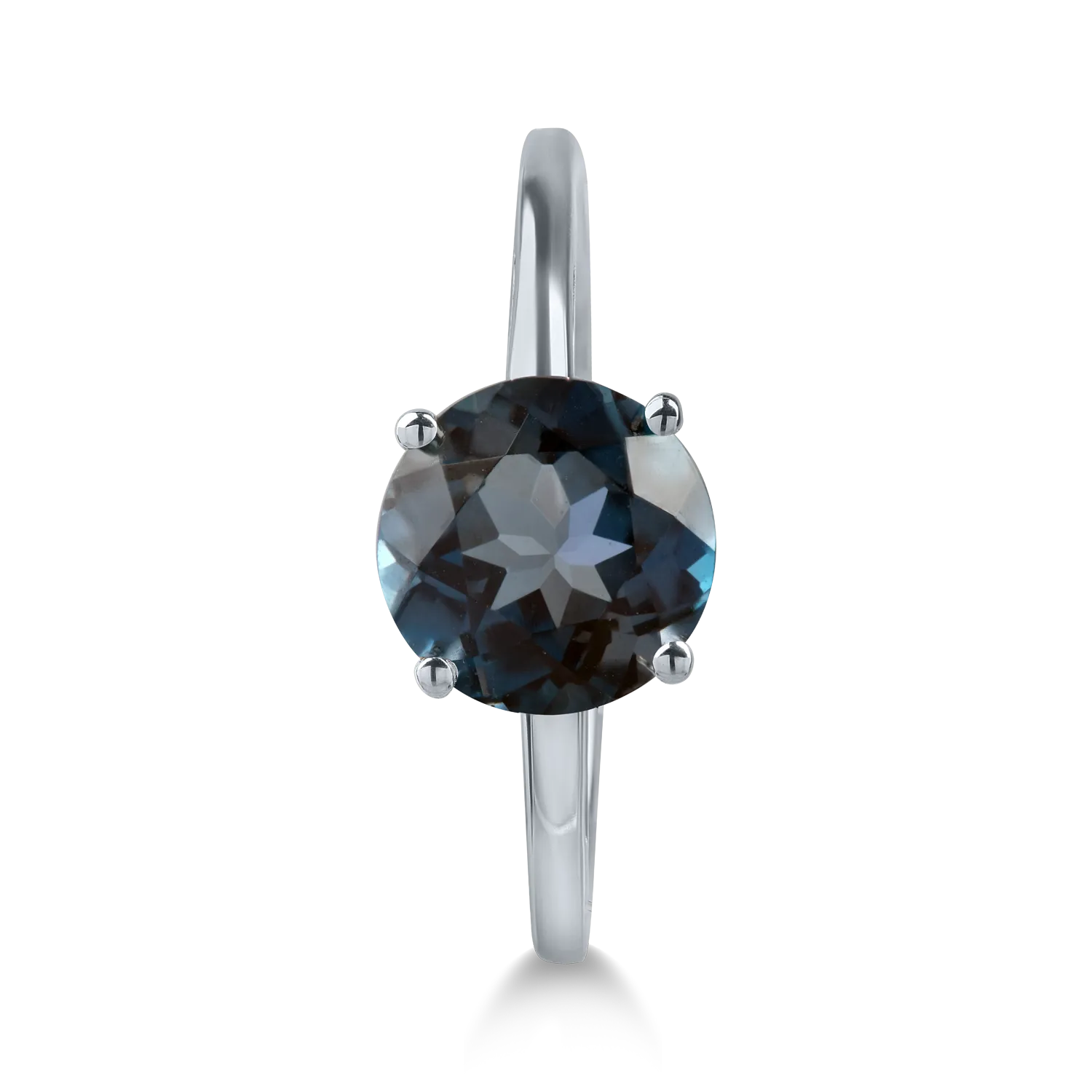 Inel din aur alb cu topaz london blue de 1.6ct - 2 | YEO