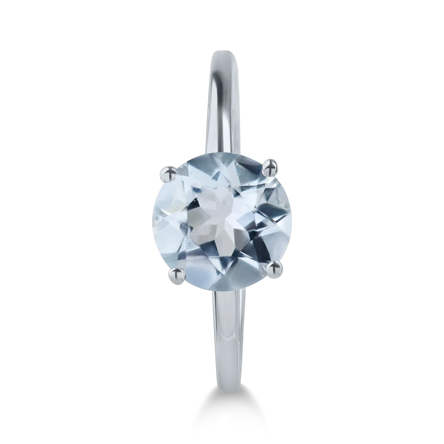 Inel din aur alb cu acvamarin de 1.02ct