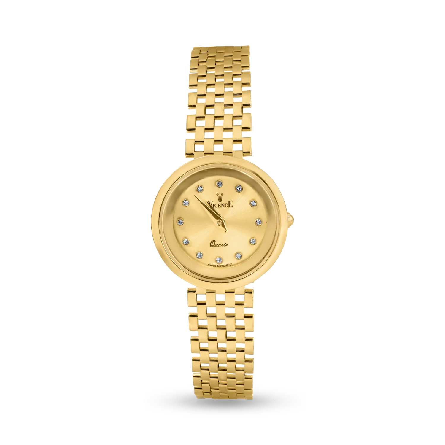 Yellow gold watch