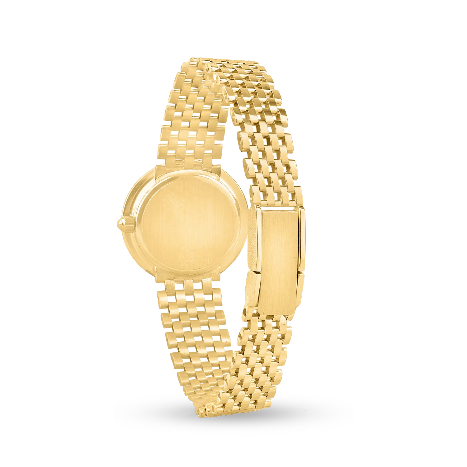 Yellow gold watch