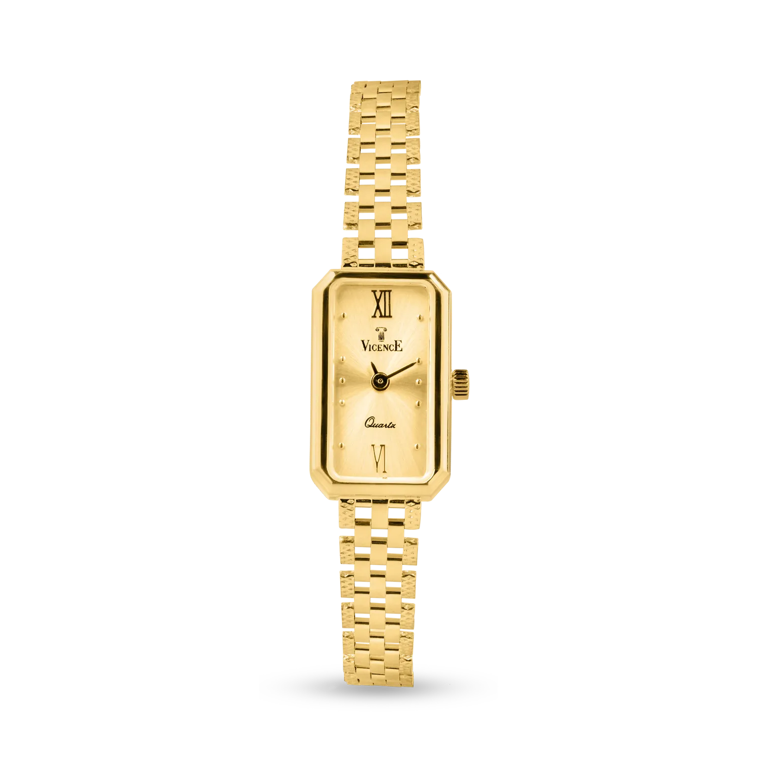 Yellow gold watch