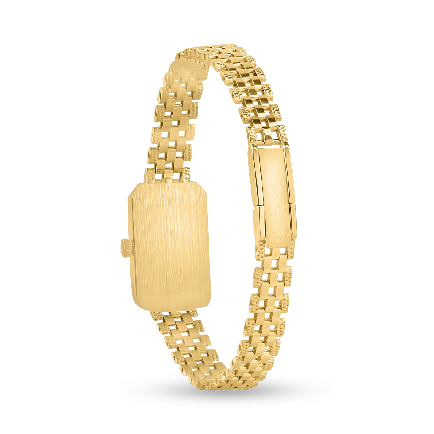 Yellow gold watch