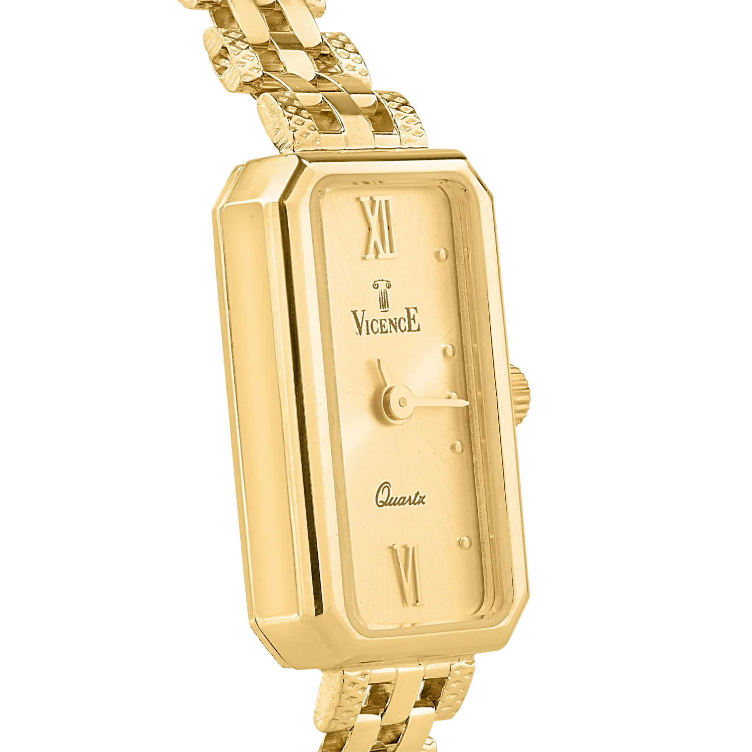 Yellow gold watch