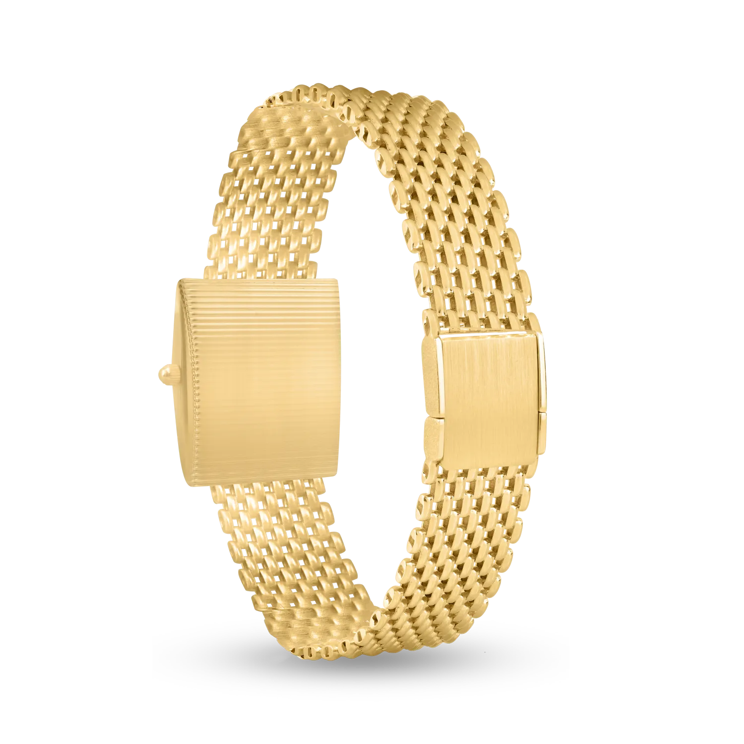 Yellow gold watch