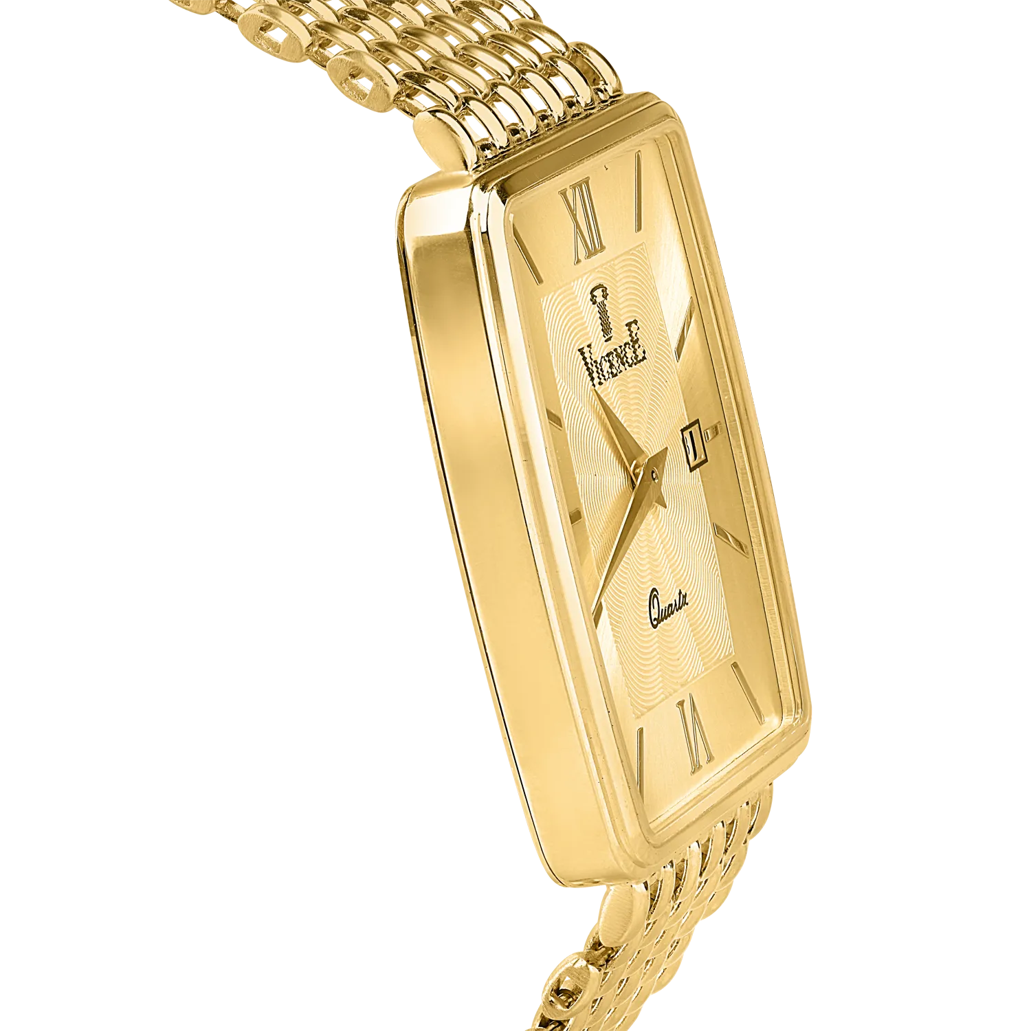 Yellow gold watch