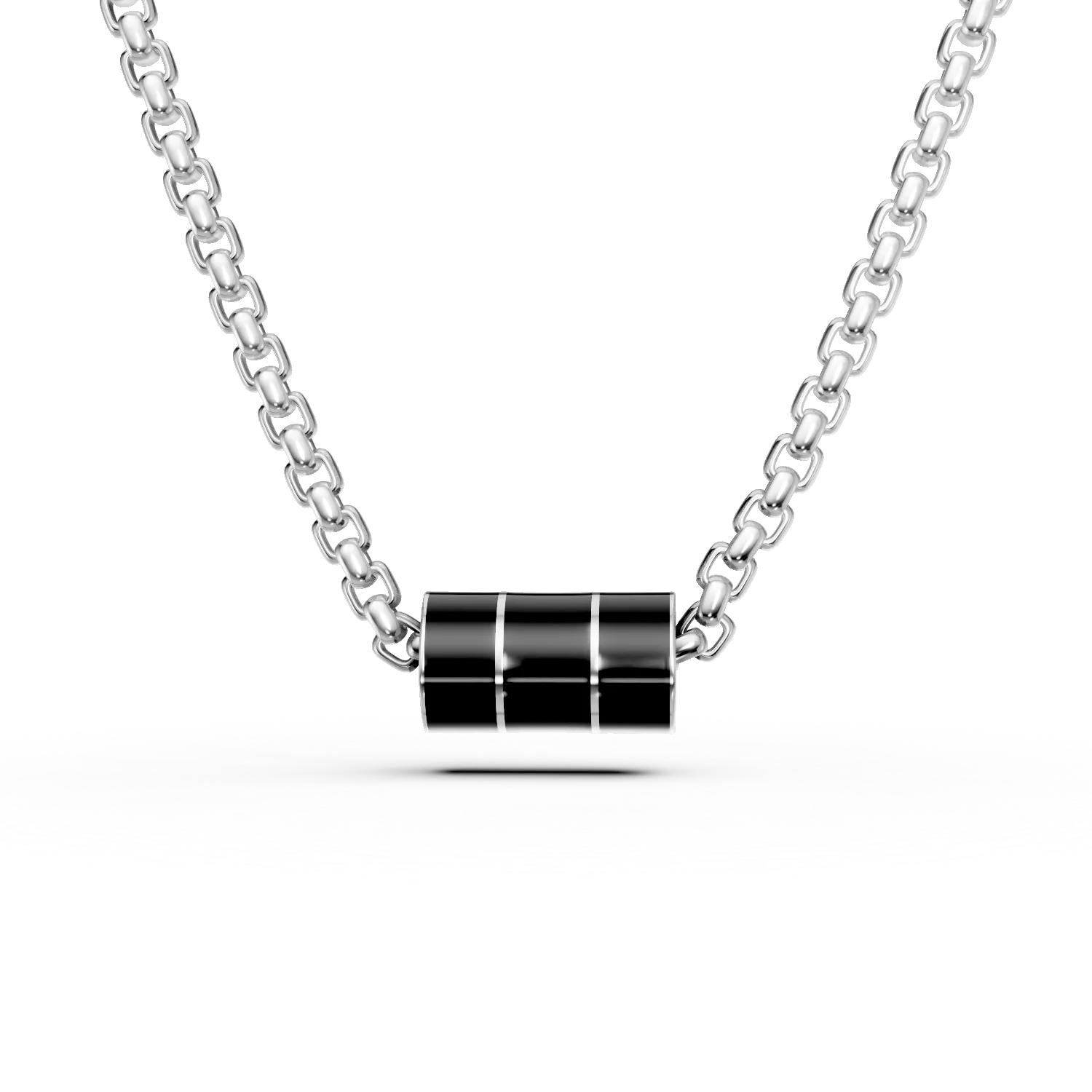 White gold men's chain-186782