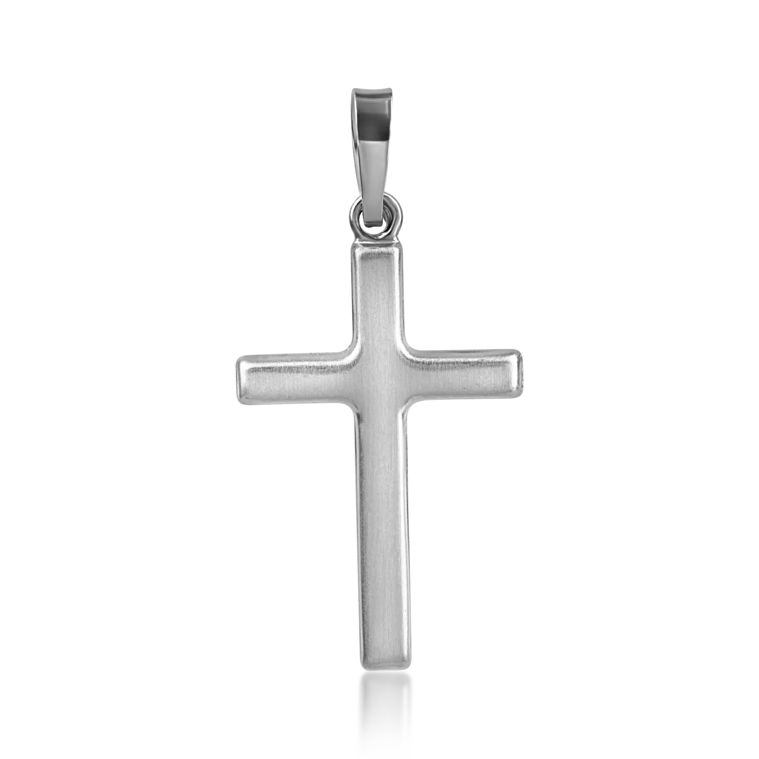 White gold cross pendant