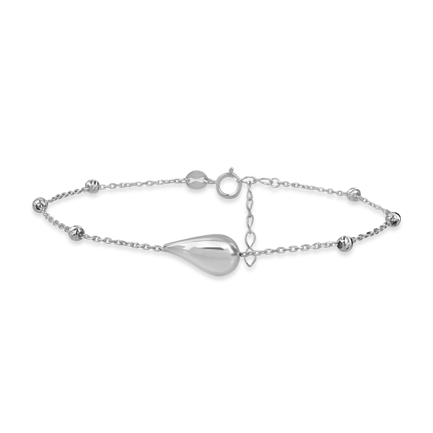 White gold pendants bracelet