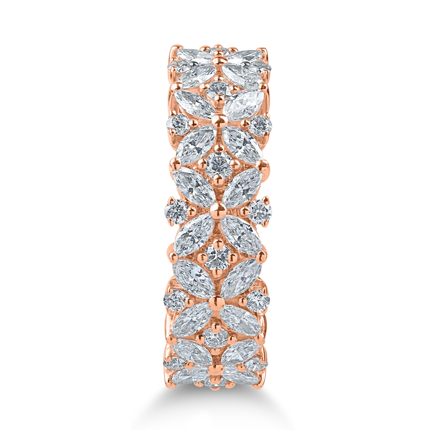 Rose gold ring with 1.1ct diamonds