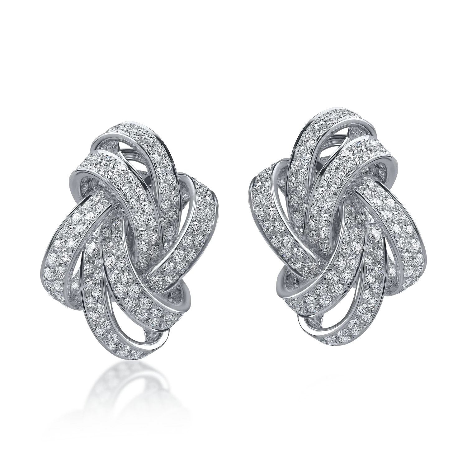 White gold earrings with 2.4ct diamonds