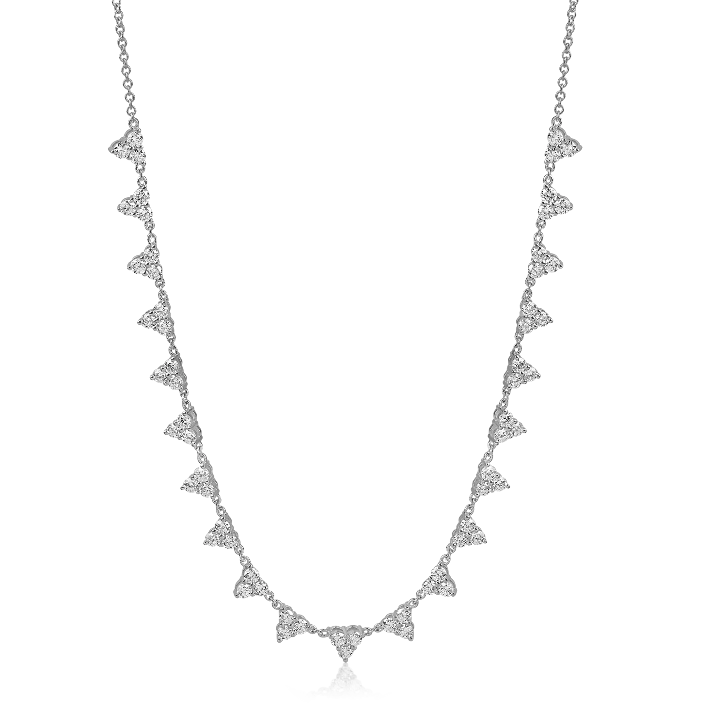 Teilor Colier din aur alb cu diamante de 1.8ct