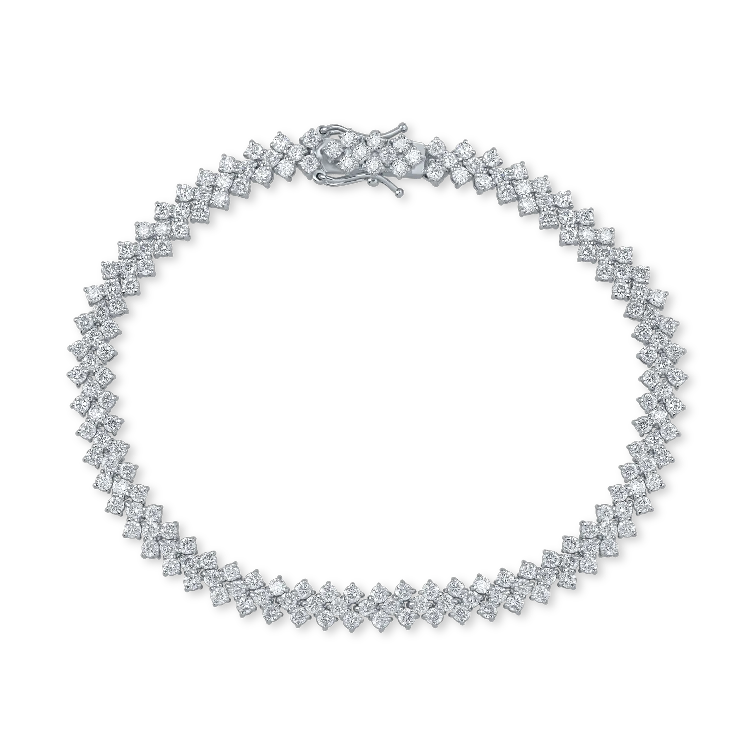 White gold bracelet with 3.9ct diamonds