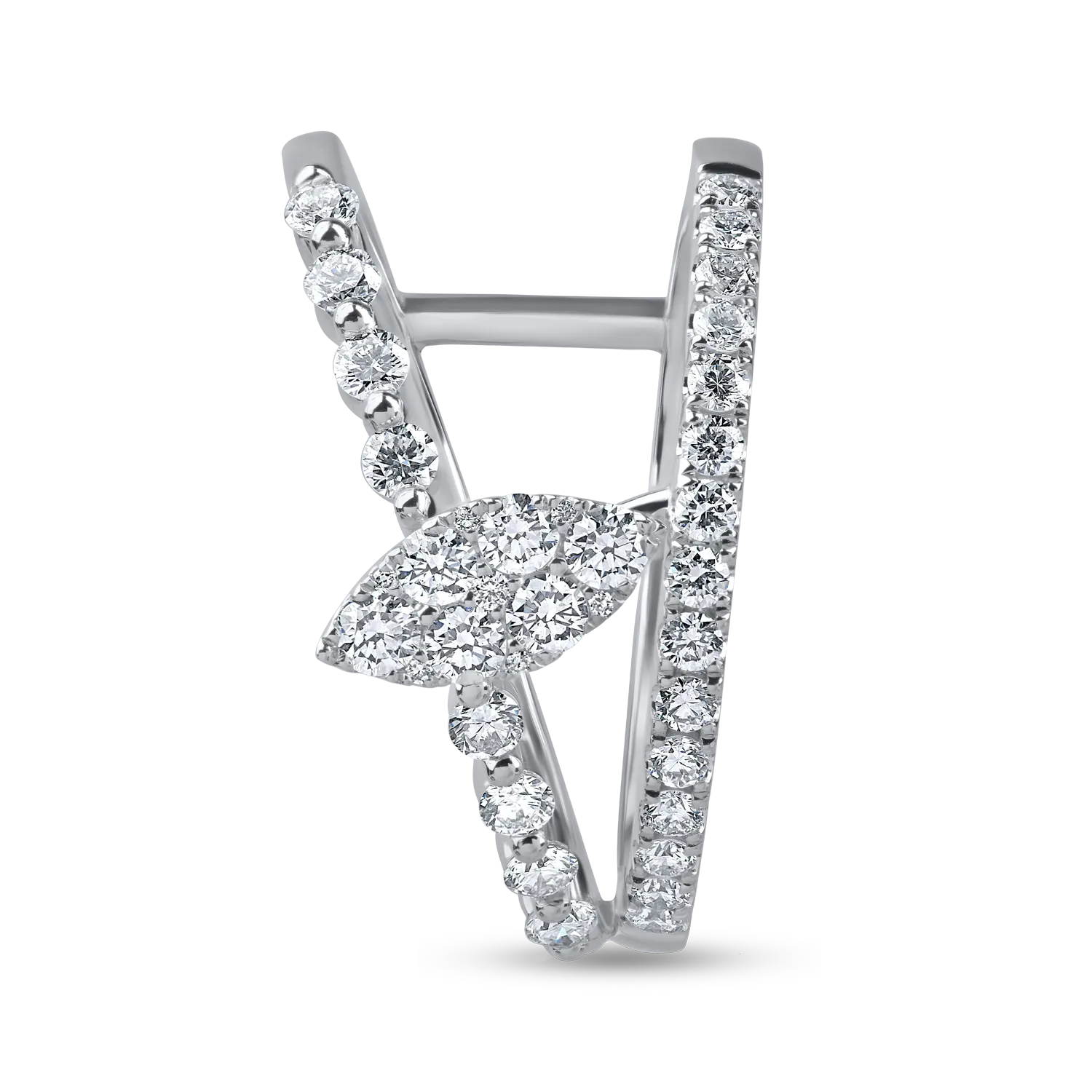 White gold ring with 0.6ct diamonds