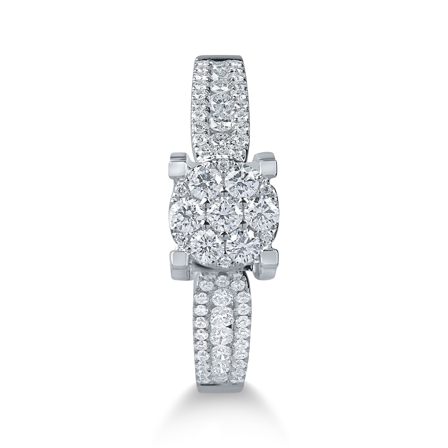 White gold ring with 0.5ct diamonds