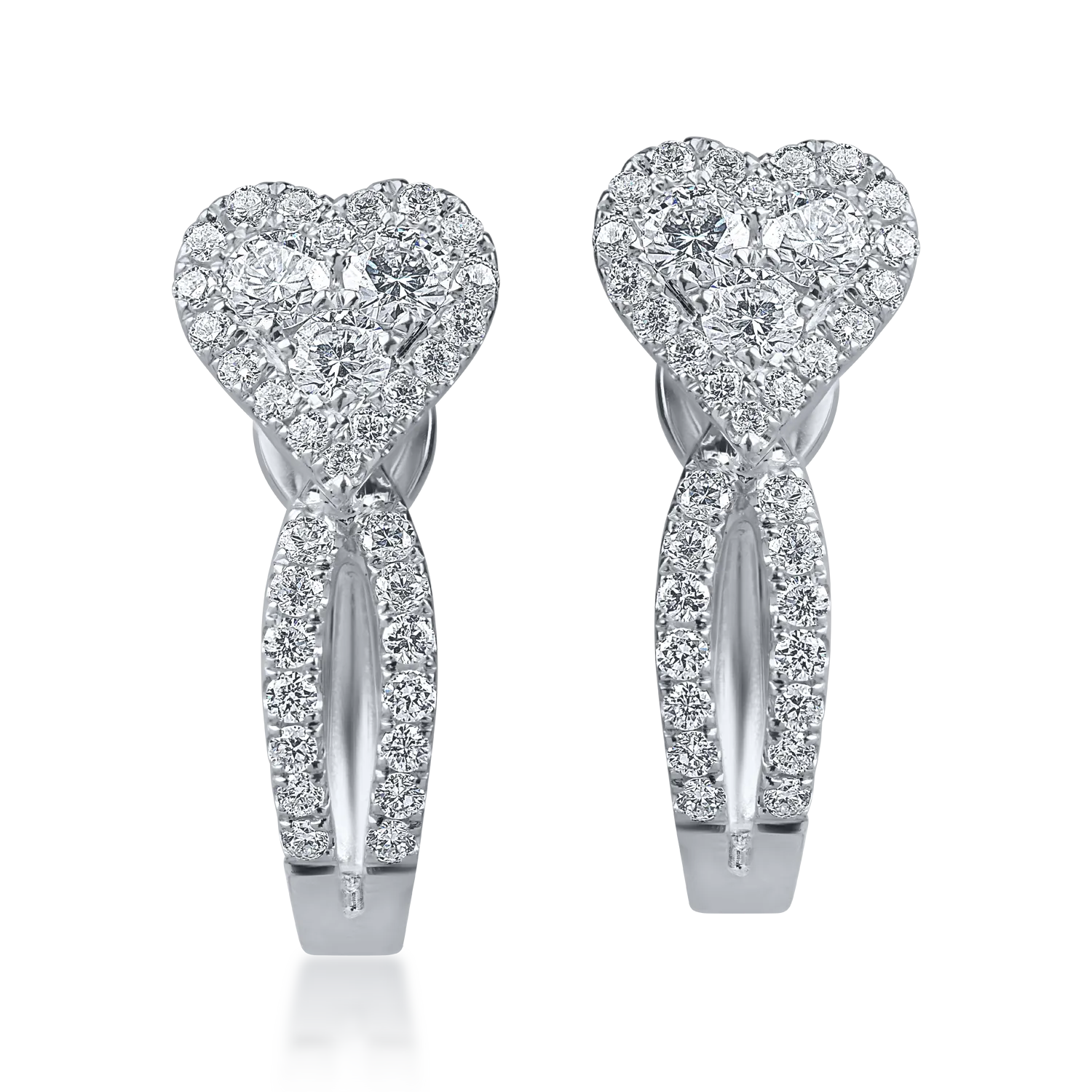 White gold earrings with 0.4ct diamonds