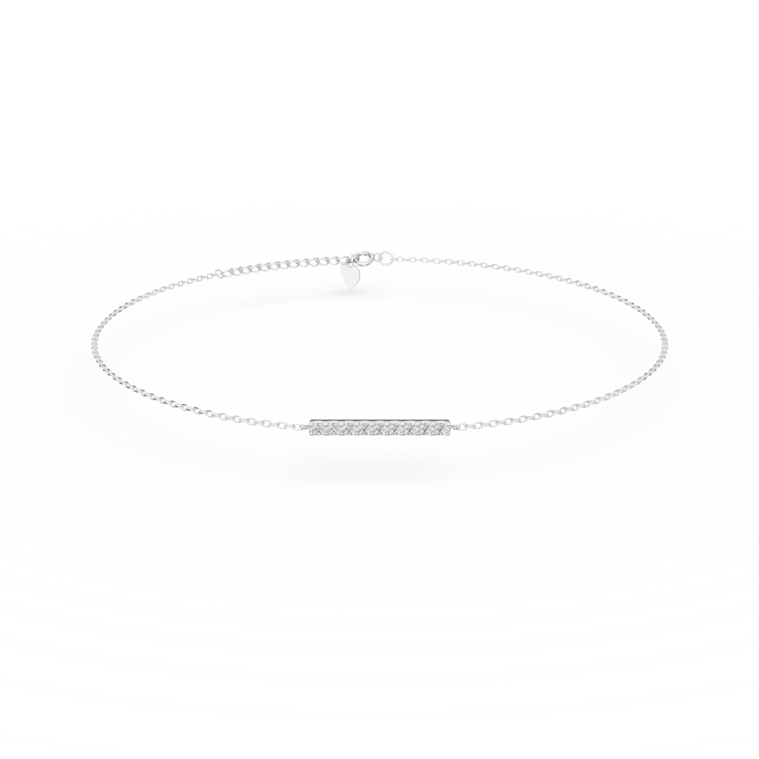 White gold bracelet with 0.1ct diamonds-183337