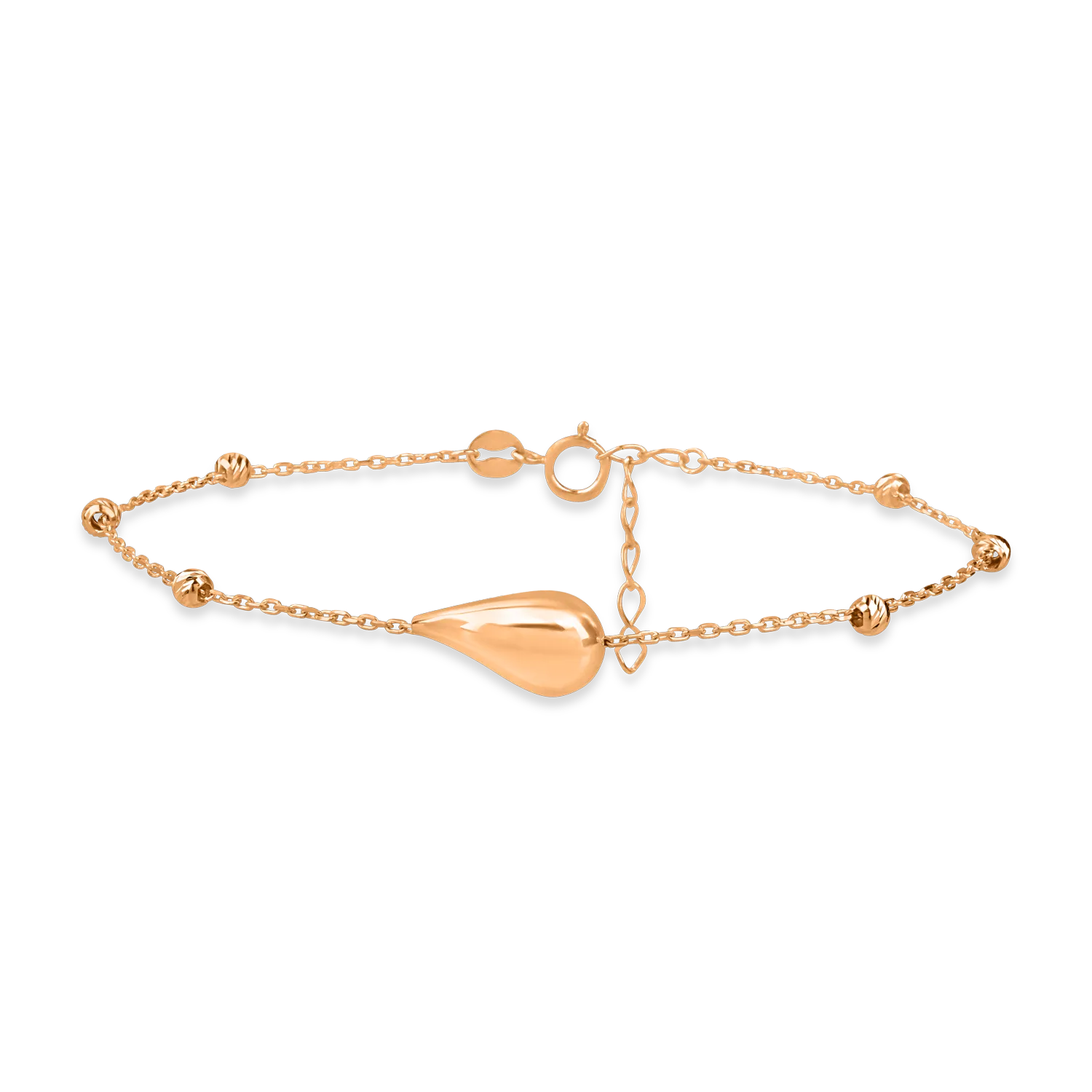 Rose gold pendants bracelet