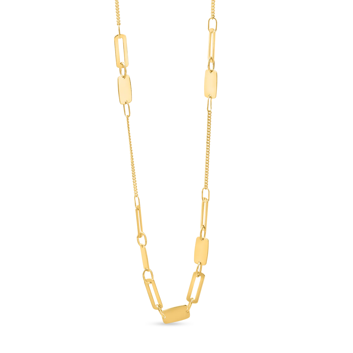 Yellow gold link chain