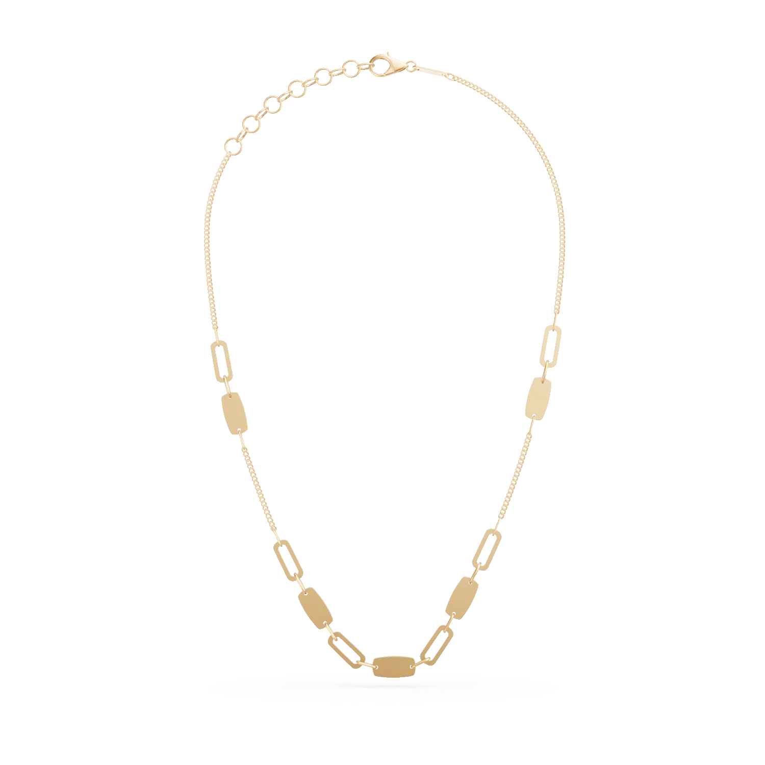 Yellow gold link chain