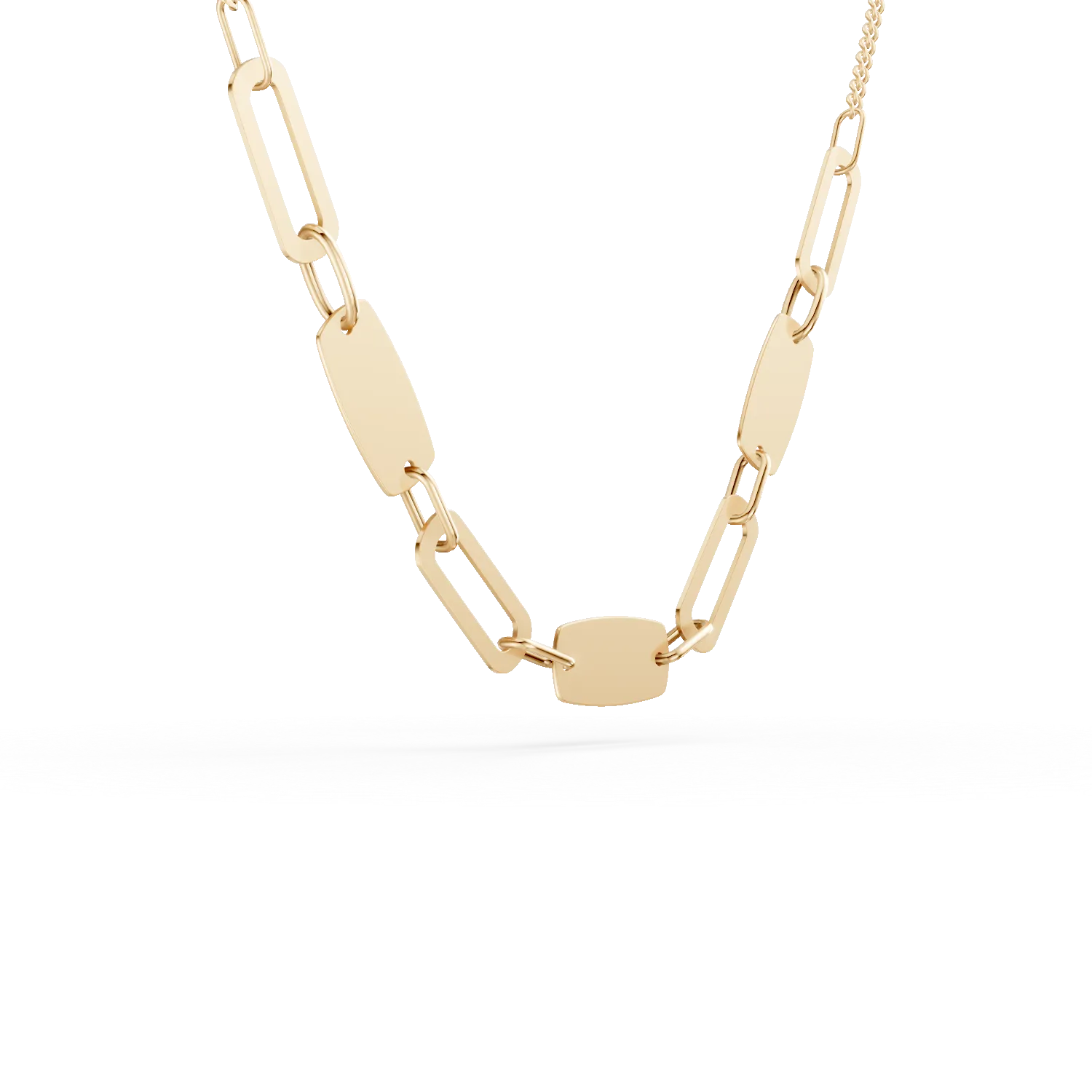 Yellow gold link chain