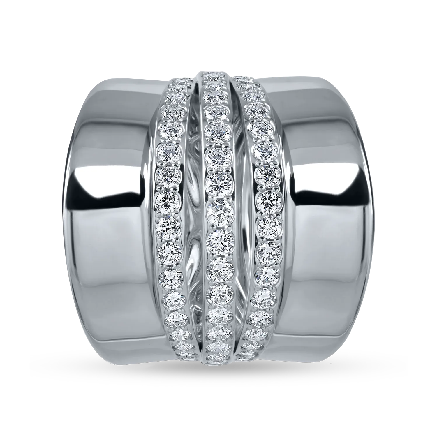 White gold ring with 1.22ct diamonds