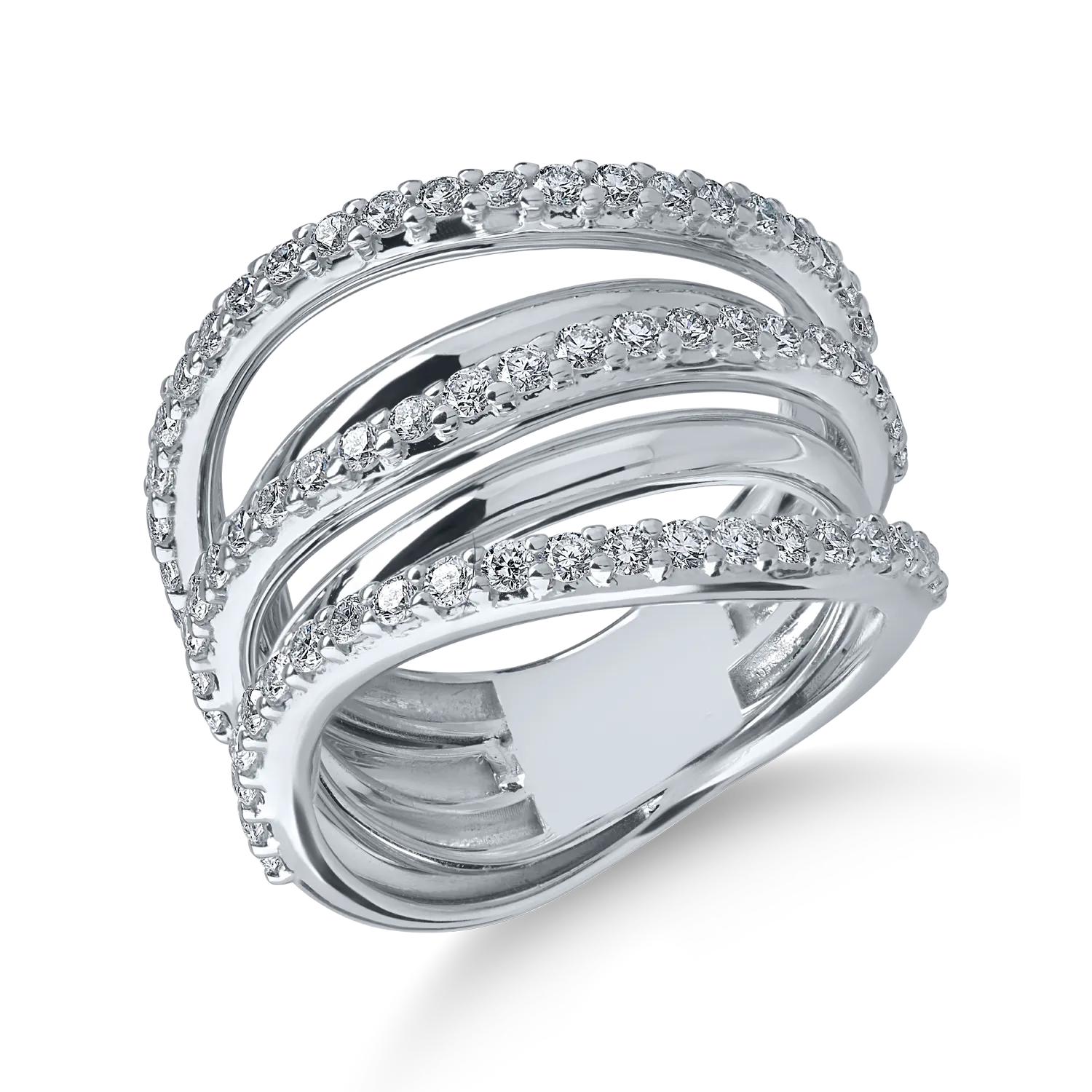 White gold ring with 1.25ct diamonds