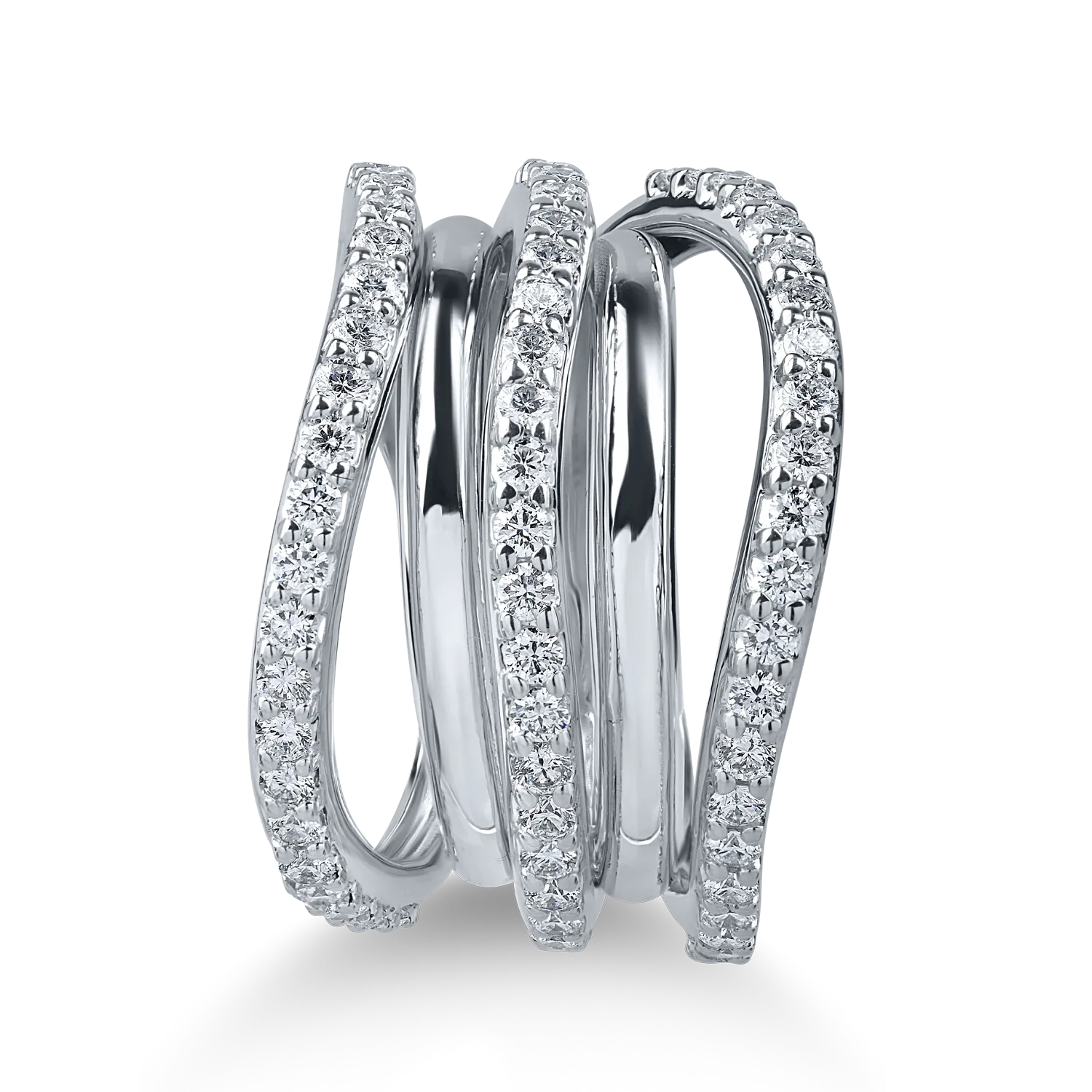 White gold ring with 1.25ct diamonds