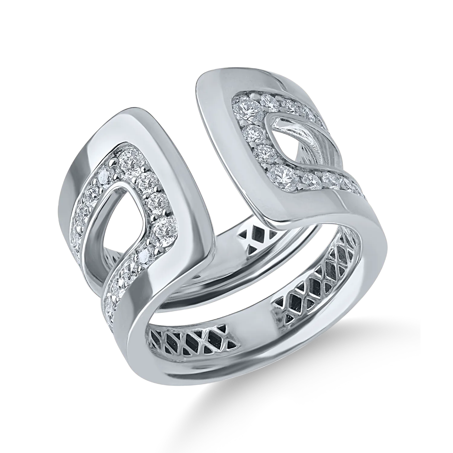 Teilor Inel din aur alb cu diamante de 1.1ct