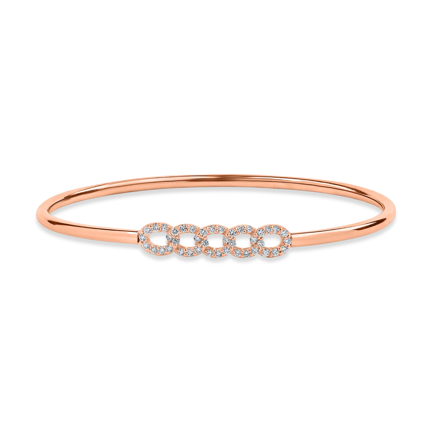 Rose gold bracelet with 0.4ct diamonds