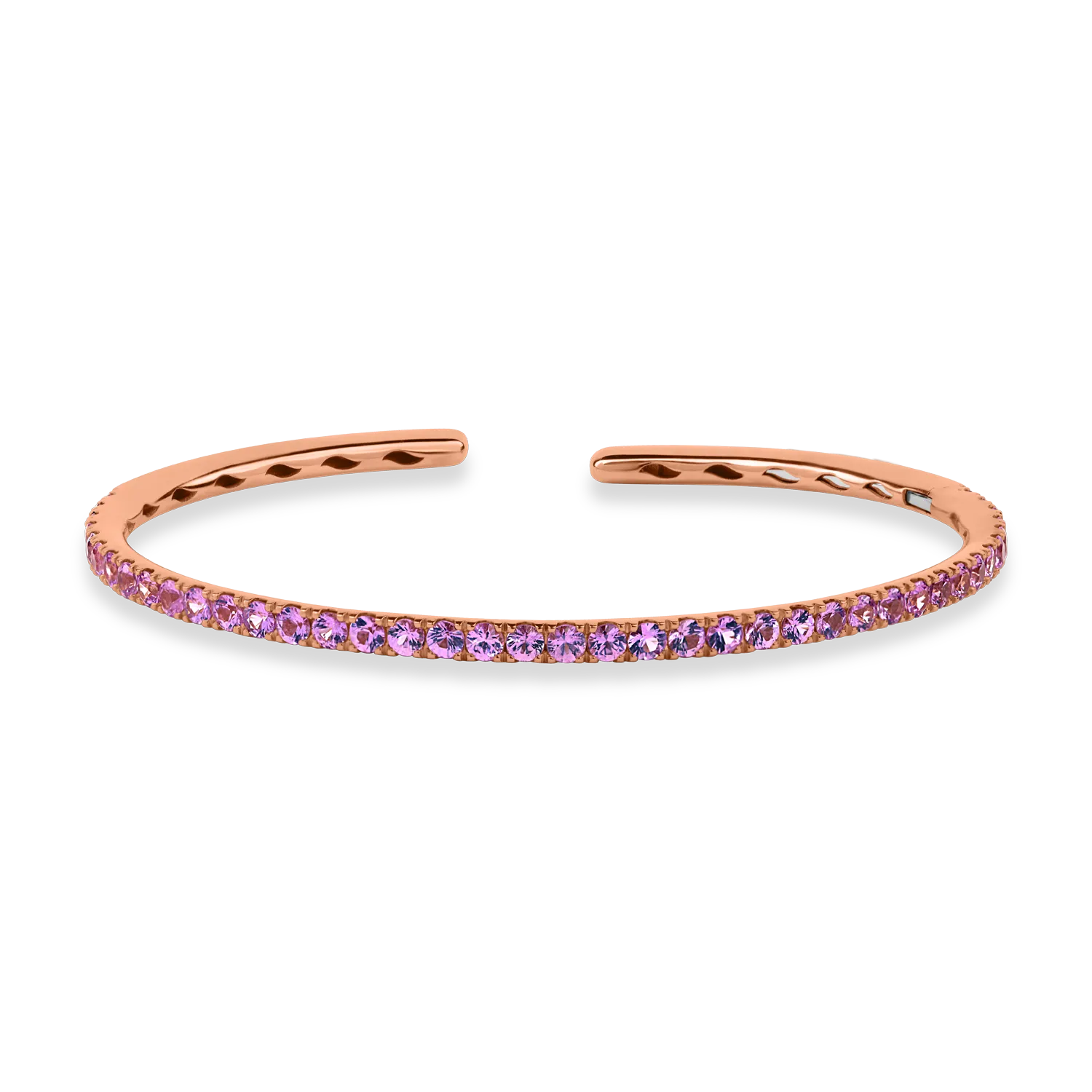 Teilor Bratara din aur roz cu safire roz de 2.96ct