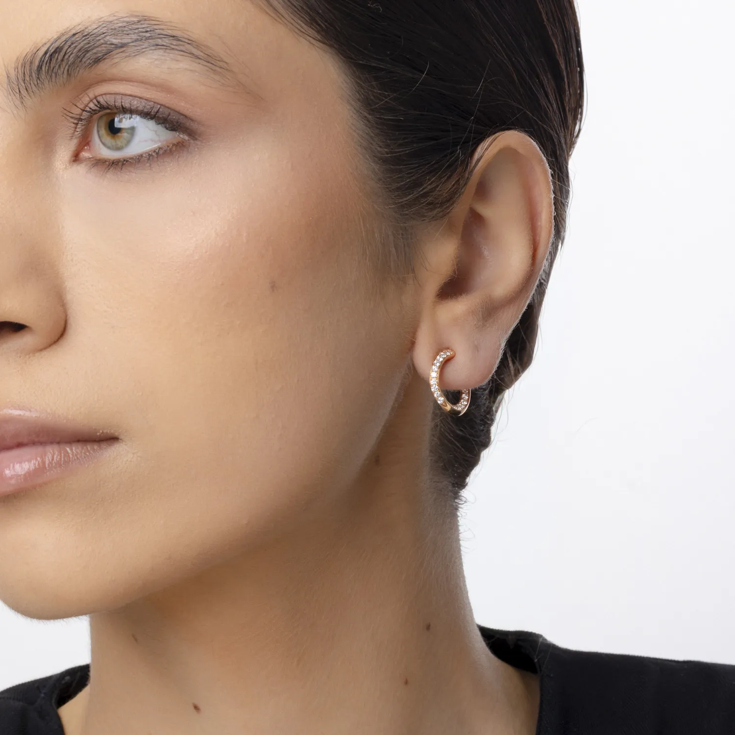 Rose gold earrings with 0.6ct diamonds