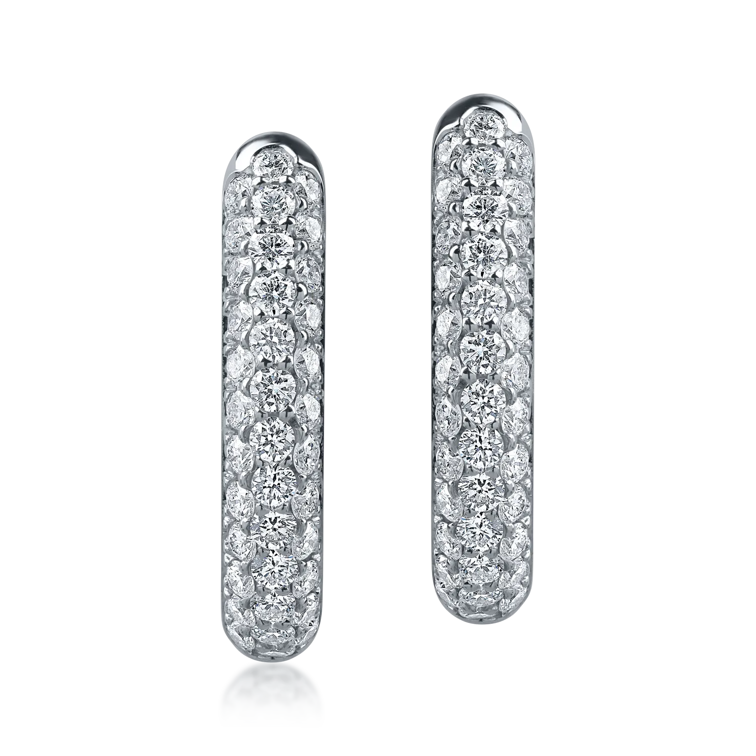 White gold earrings with 0.84ct diamonds