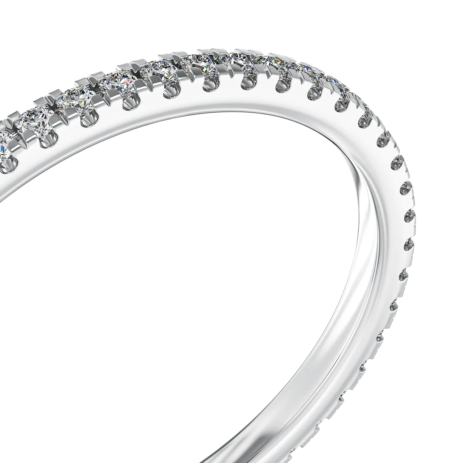 White gold eternity ring with 0.2ct diamonds