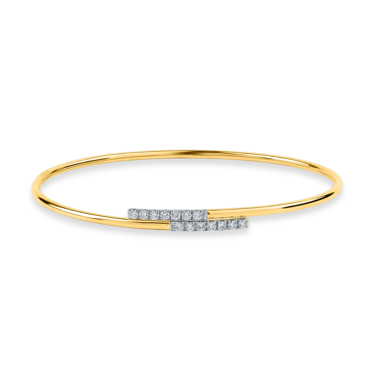 Yellow gold bracelet with 0.35ct diamonds