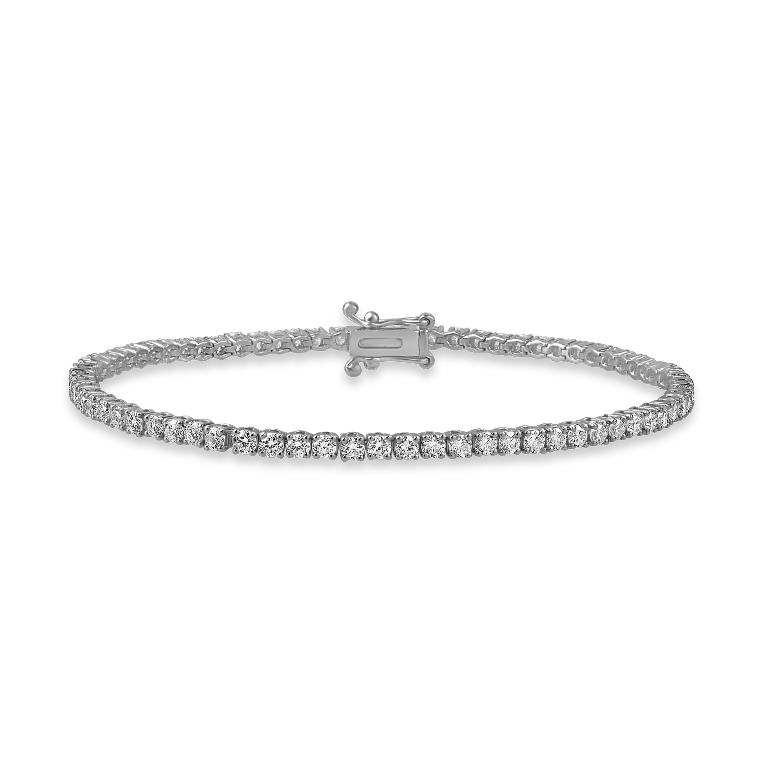 White gold tennis bracelet with 3ct diamonds