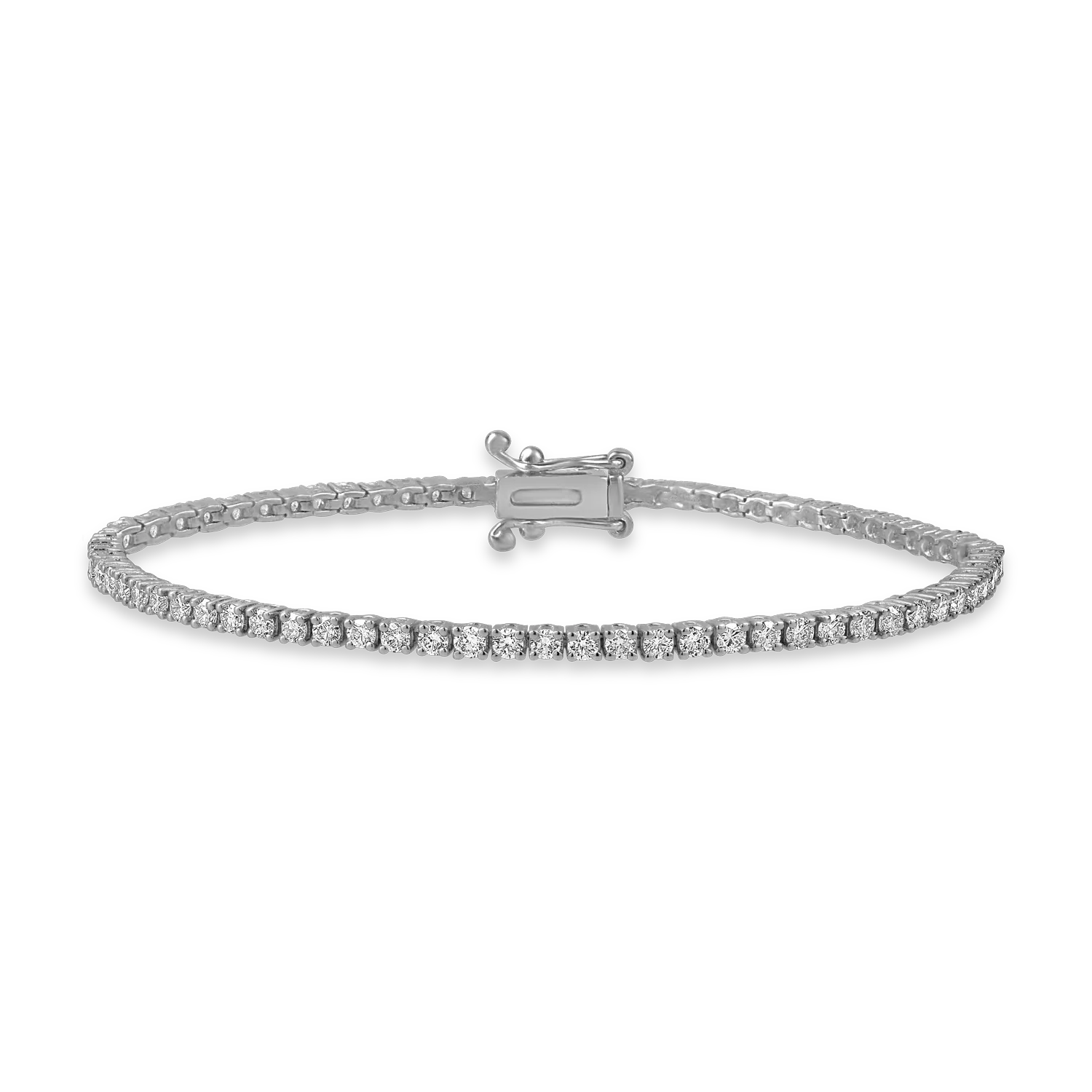 White gold tennis bracelet with 2ct diamonds