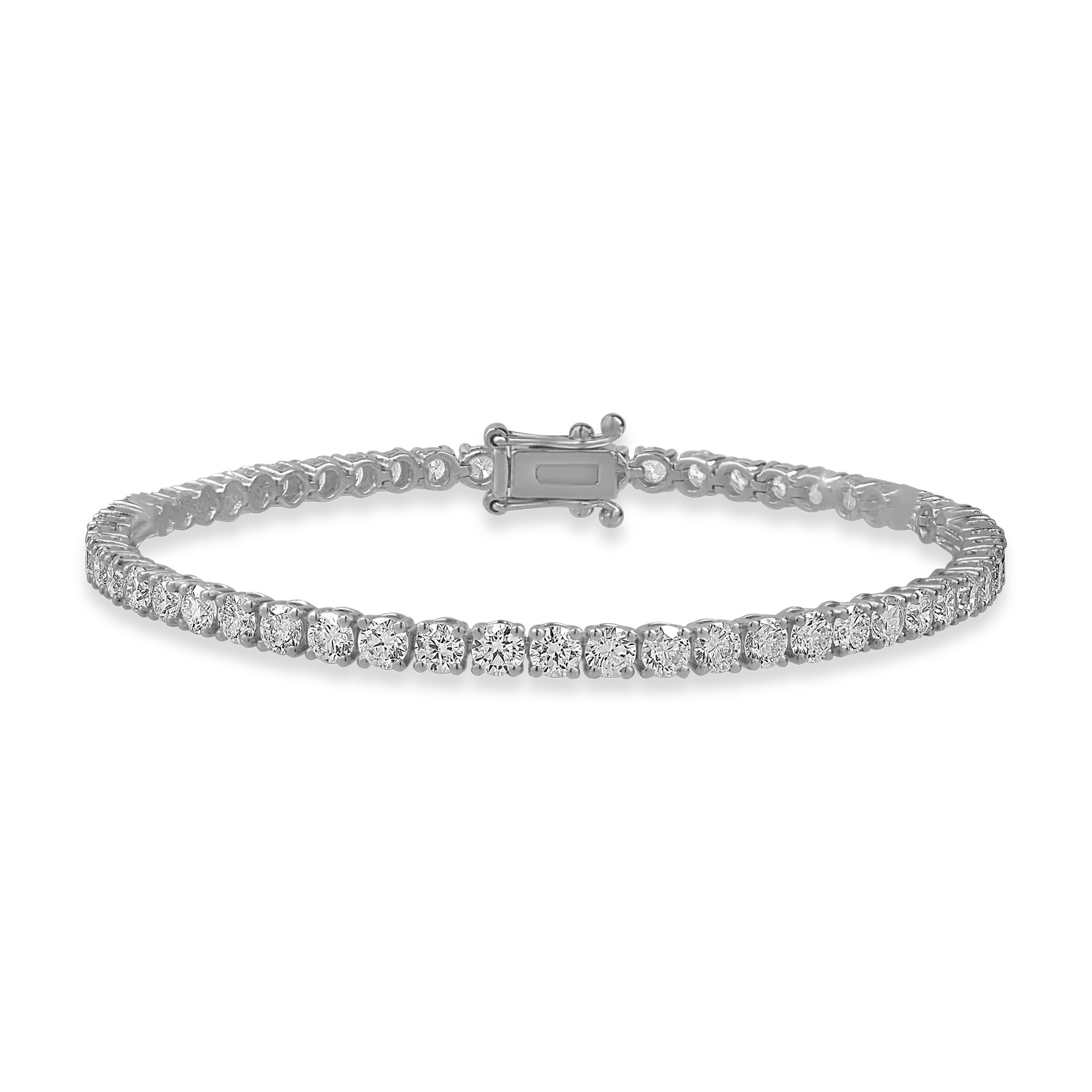 White gold tennis bracelet with 5ct diamonds