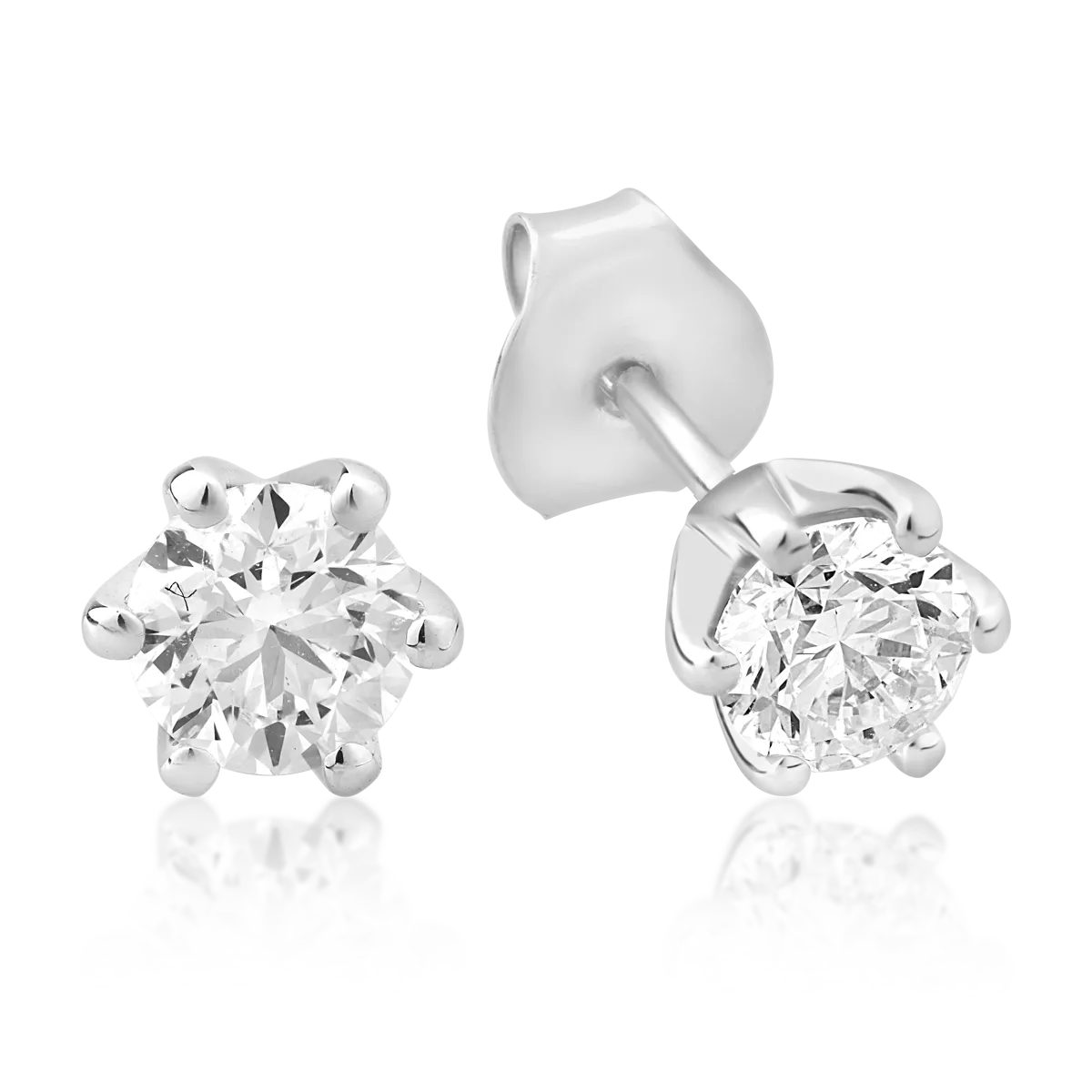 TEILOR Cercei din platina cu diamante de 0.8ct