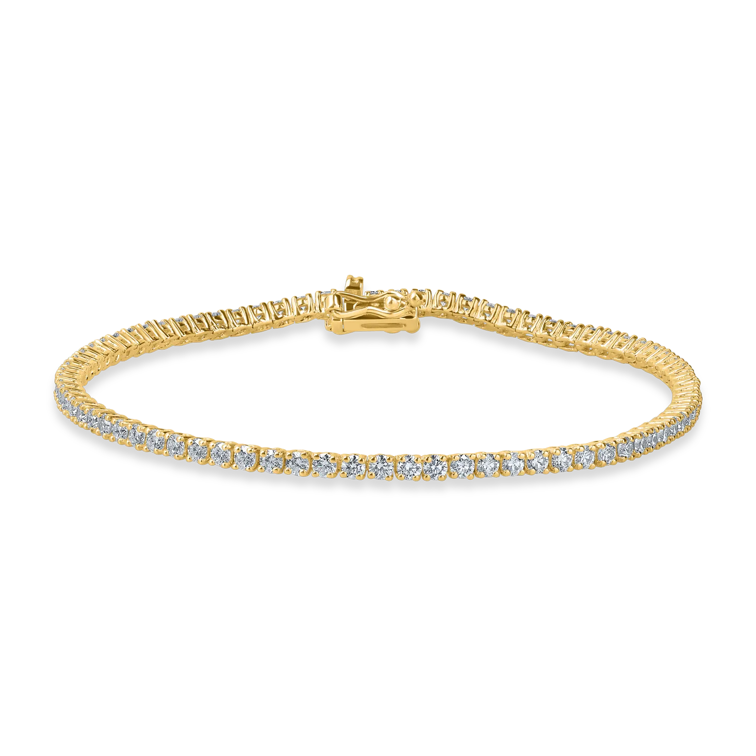 Bratara tennis din aur galben cu diamante de 2.5ct-187035