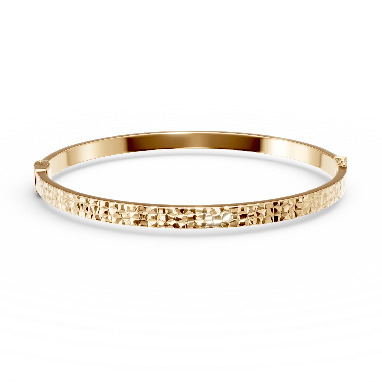 Yellow gold bangle