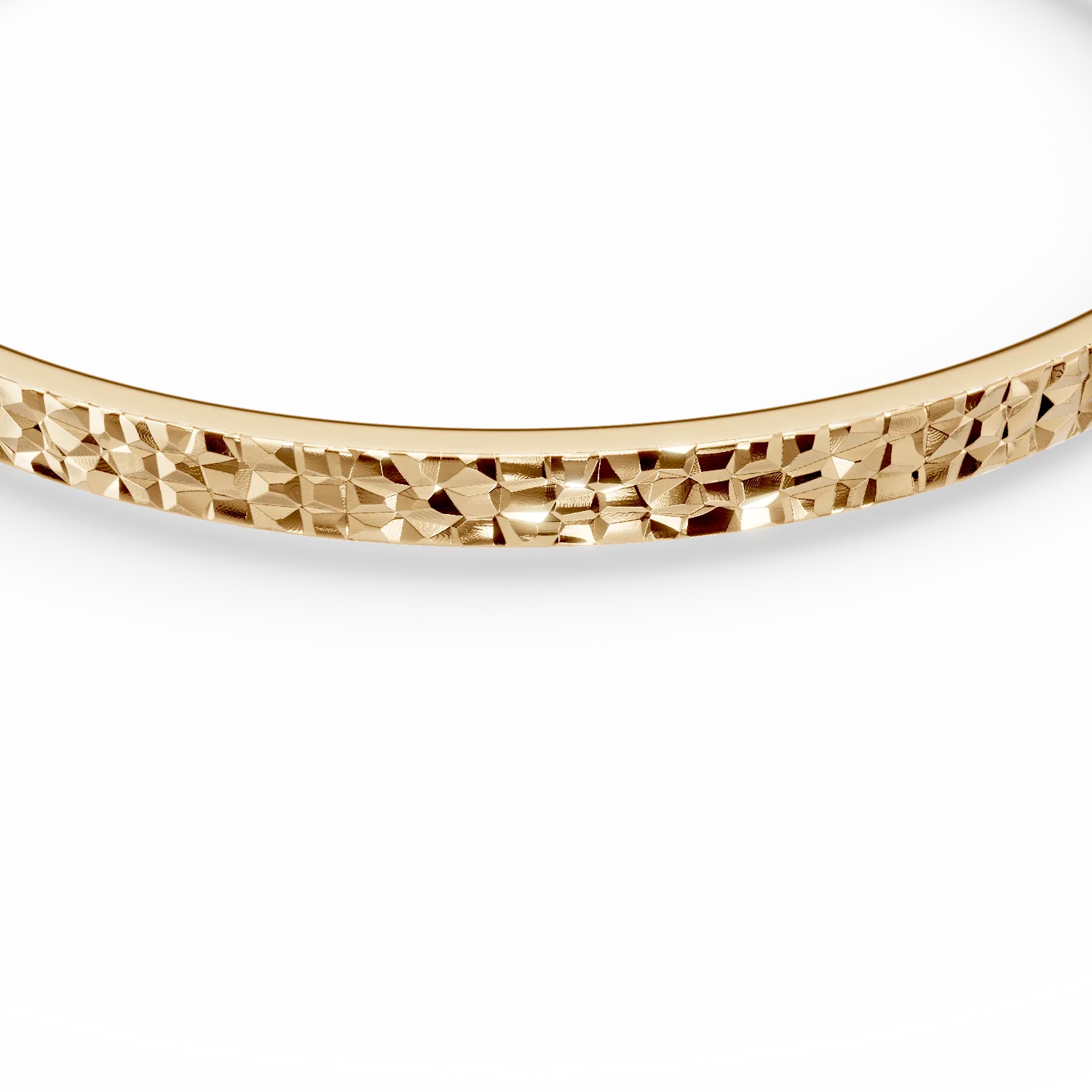 Yellow gold bangle