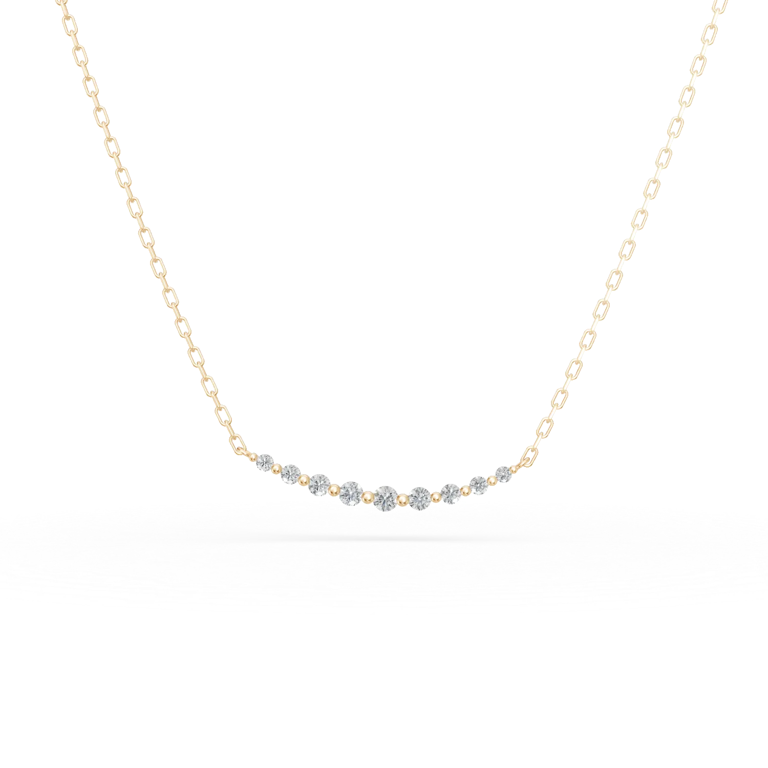 Colier din aur galben cu diamante de 0.09ct-190960