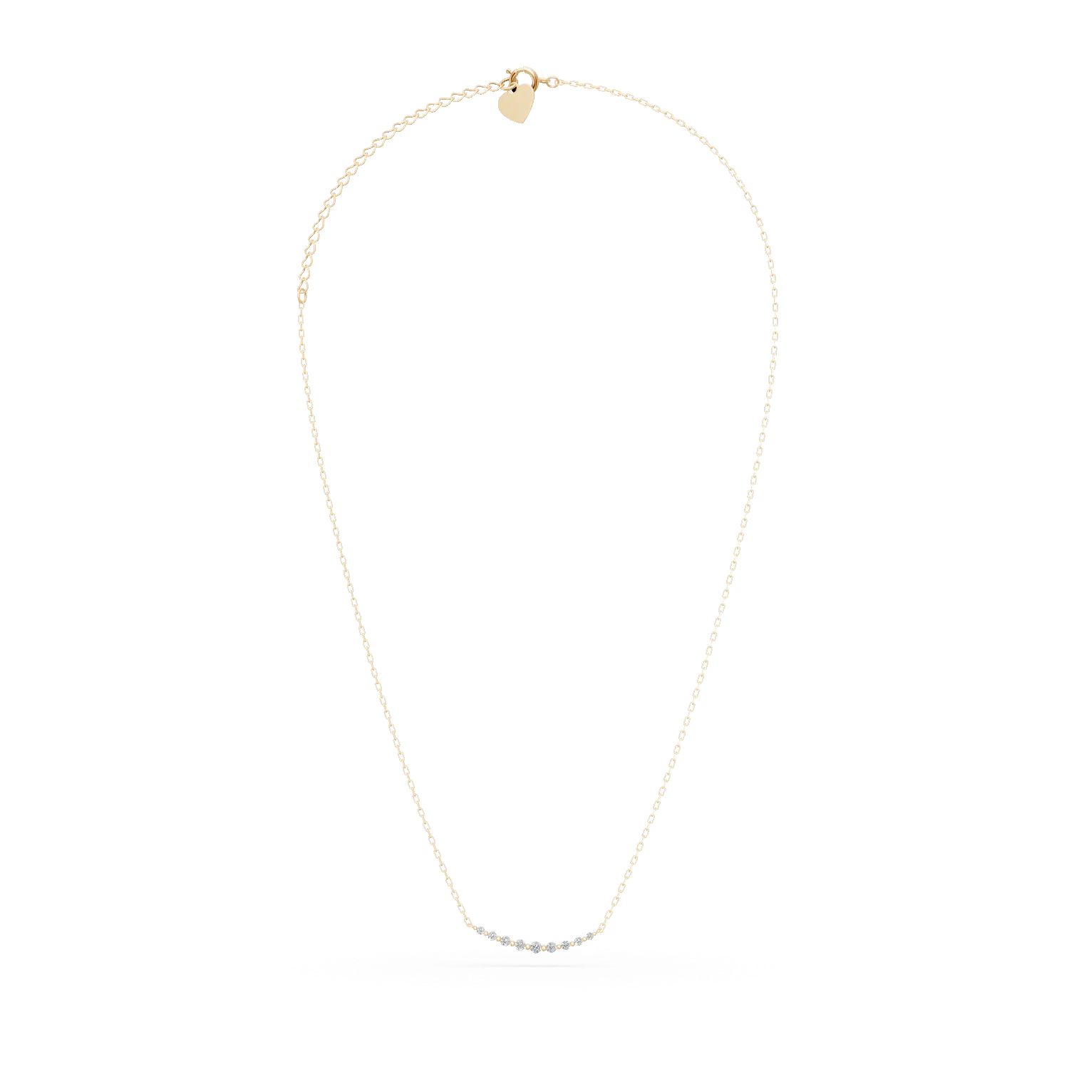Colier din aur galben cu diamante de 0.09ct