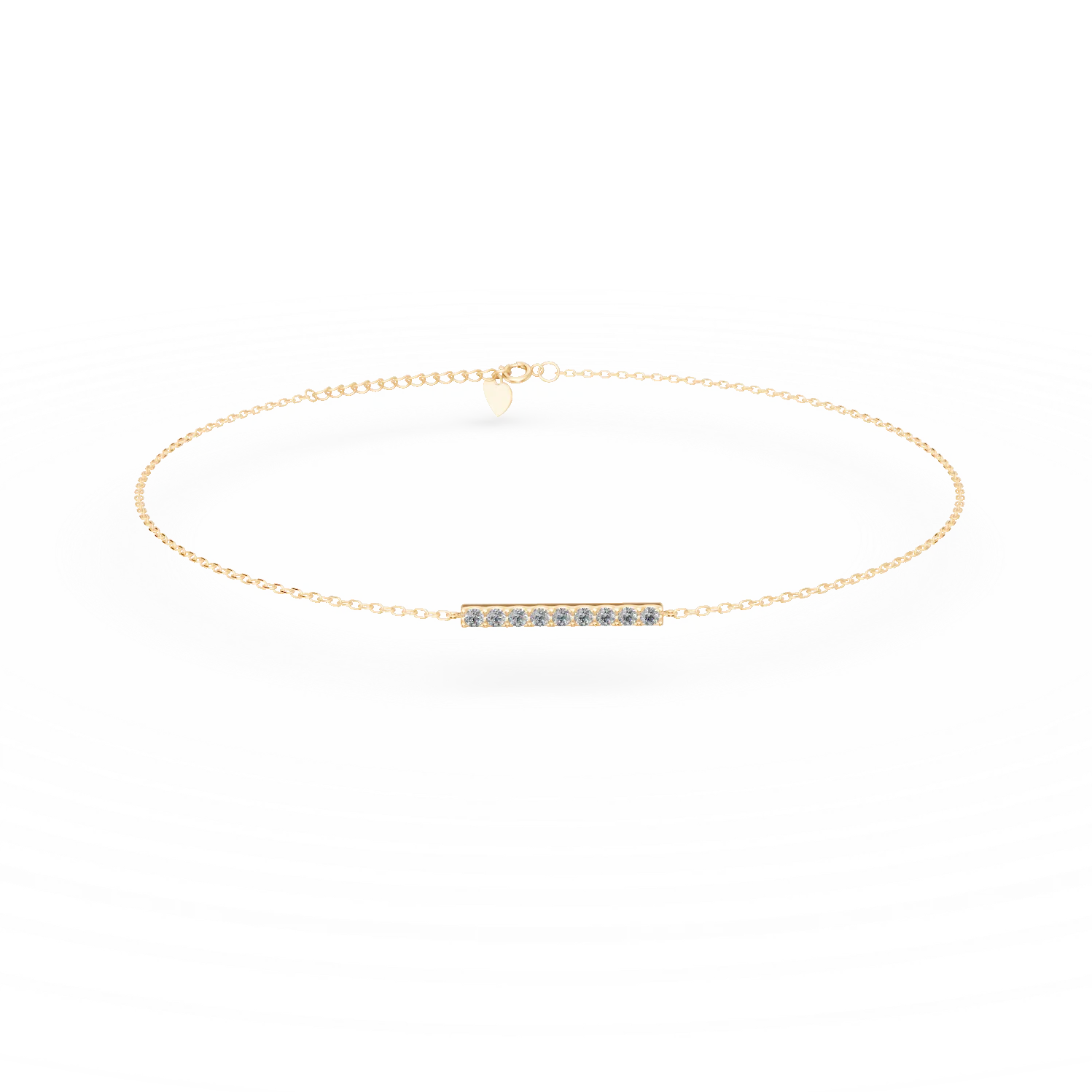 Bransoletka z żółtego złota z diamentami o masie 0.1ct-187696