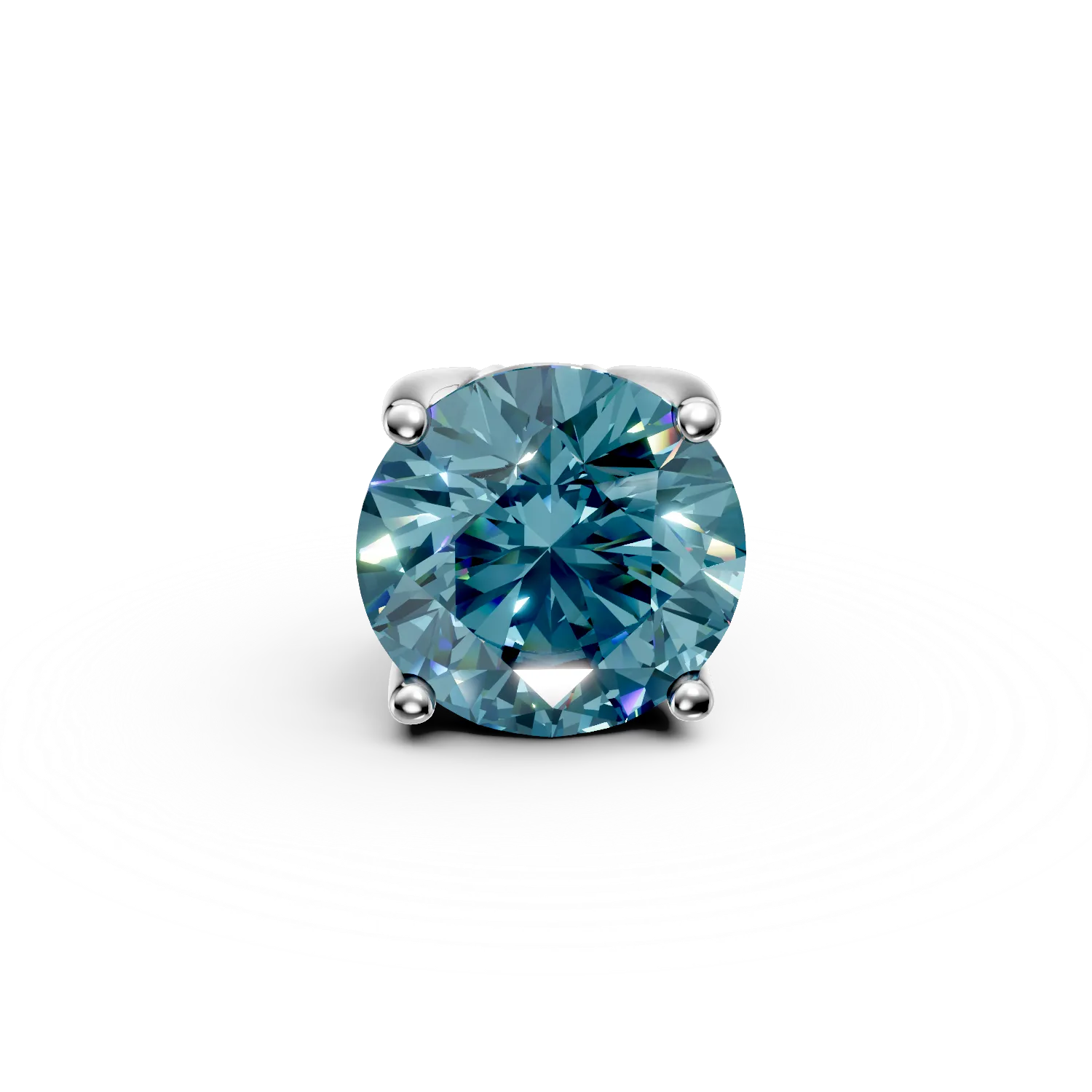 Fehérarany tenisz karkötő medál 2.2ct kék topázzal