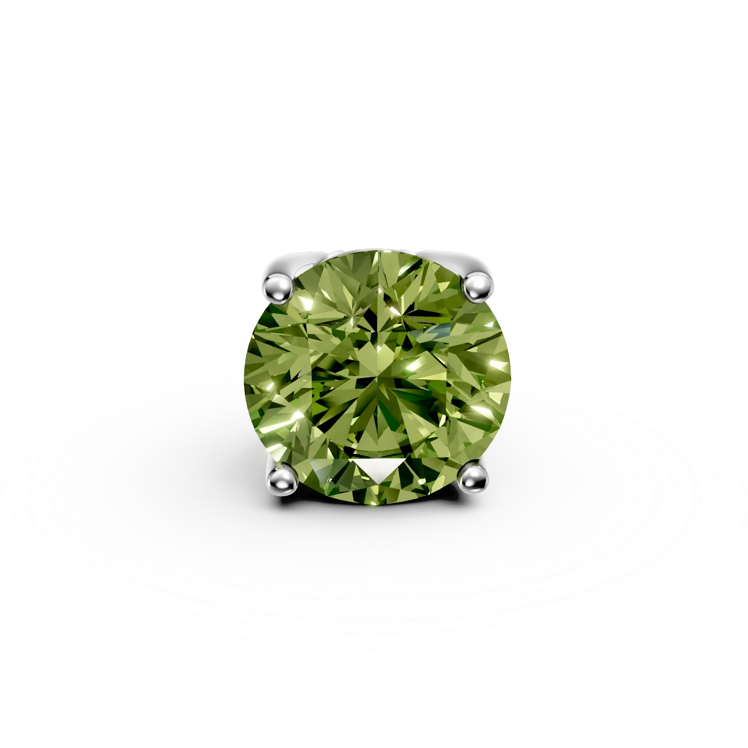 White gold tennis bracelet pendant with 1.8ct peridot-187829